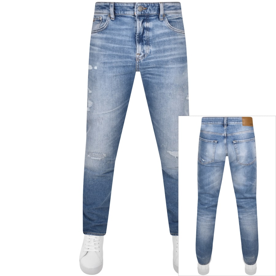BOSS Re Maine Regular Fit Jeans Blue Mainline Menswear